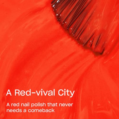 OPI Nail Lacquer Nail Polish | Opaque Bright Orange Crème Chip Resistant Nail Polish | Vegan, Fast Drying, Streak Free