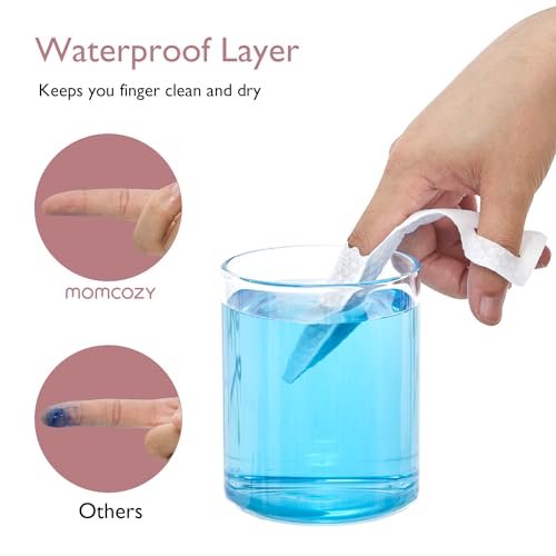 Momcozy Baby Finger Toothbrush, Wipes Toothbrush, Tongue Cleaner & Gum Wipes - 30 Count