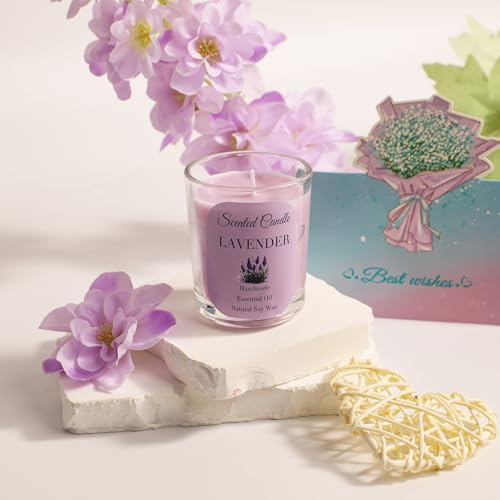 Birthday Gift for Women, Spa Basket Sets, Get Well Gifts, Self Care Gifts for Best Friends Sister Mom (purple cup)