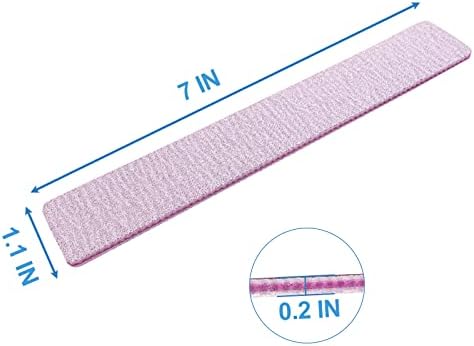 80/80 Grit Nail Files, Emery Boards Nail File for Acrylic and Gel Nails, Coarse Nail File Double Sided 80 Grits Emory Professional Filers Reusable Washable Manicure Square Gray (50 Pcs 80/80 Grit)