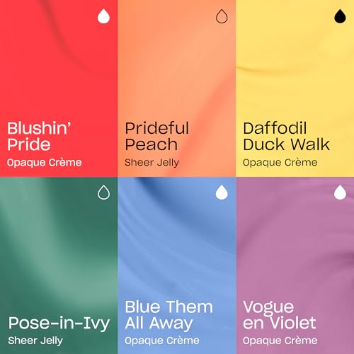 OPI Mini Nail Lacquer Gift Sets | Opaque Crème, Sheer Jelly Nail Polish Shades | Fast Drying, Streak Free, and Chip Resistant | Make 'Em Jelly! Collection | Summer 2025