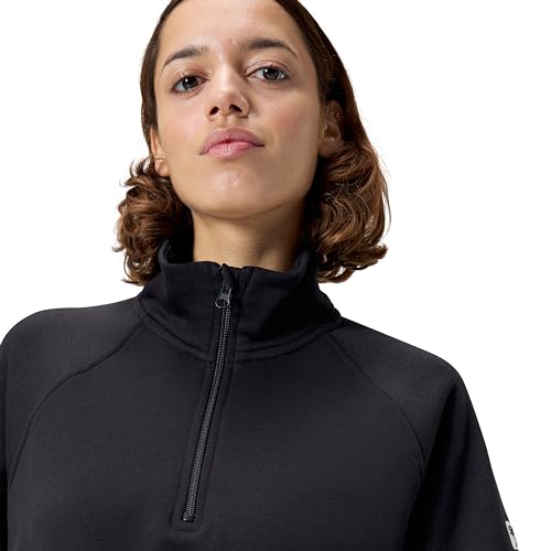 Speedo Standard Sweatshirt Quarter Zip Pull Warm Up, 2024 Team Black