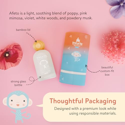 Afeto Baby Cologne | Alcohol-Free Cologne | For Boys & Girls | Baby Eau de Toilette | Newborn Perfume | 3.4 oz | 100 mL