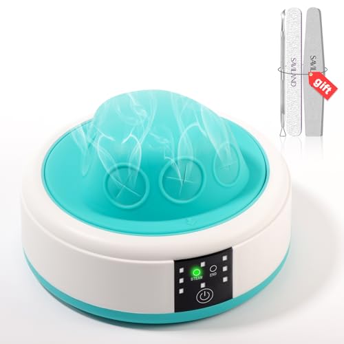 SAVILAND Pro Steam Nail Polish Remover: Nail Soaking Bowl Automatic Heating Gel & Acrylic Removal System for Salon & Home Use