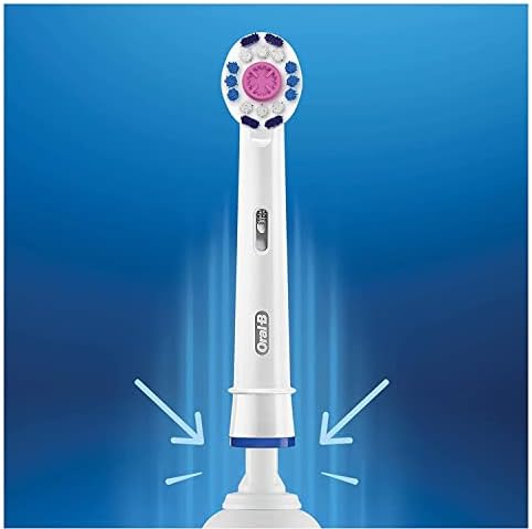 Oral-B 3D White Toothbrush Heads Pack of 4 Replacement Refills for Electric Rechargeable Toothbrush