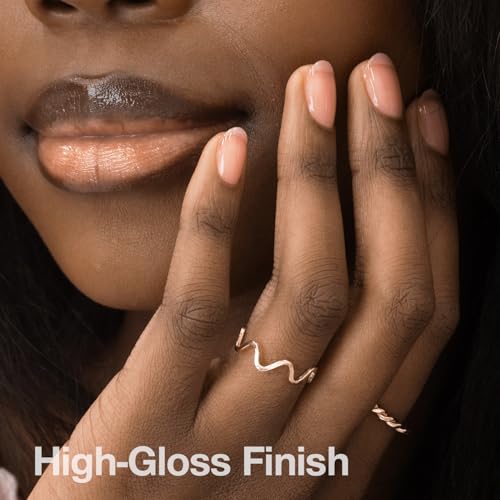 Probelle Nail Glow + Nail Strengthener and Hardener with Sheer Jelly Tint, Hard To Resist Ultra Glowy Nail Shine, Tinted Nails Strengthening Blush for Brittle, Thin, Damaged Nails 0.5 oz (Berry)