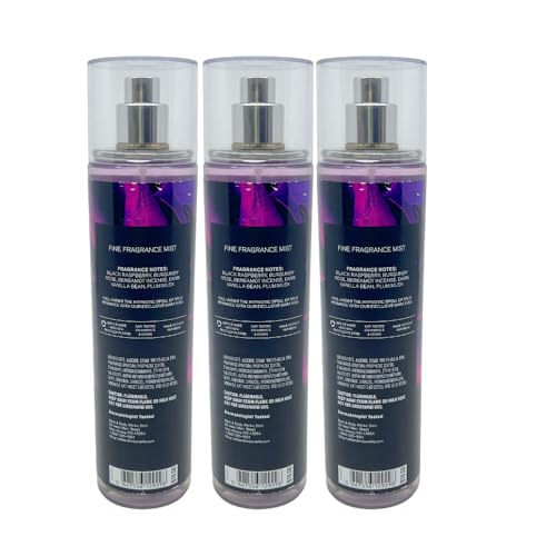 Bath & Body Works Signature Collection Dark Kiss Fine Fragrance Mist, 8 Fl Oz (3-Pack)