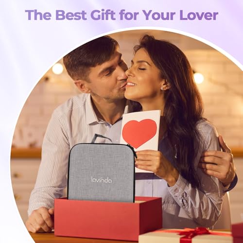 Lavinda Professional Rechargeable Nail Drill Machine, Cordless 35,000RPM Skyspace Brushless Nail Drill, Portable Electrical Nail File for Acrylic Nails with Protective Case, Gradient Blue & Purple