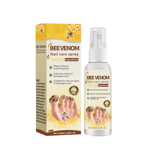 Bee Venom Nail Care Spray, Bee Venom Nail Soothing Spray, Toe Nail Treatments for Damaged Nails, Nail care, Safely and Gently