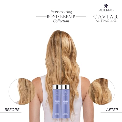 CAVIAR Anti-Aging Restructuring Bond Repair Shampoo | For Brittle, Damaged and Split Ends | Repairs, Strengthens & Protects Damaged Hair | Sulfate Free