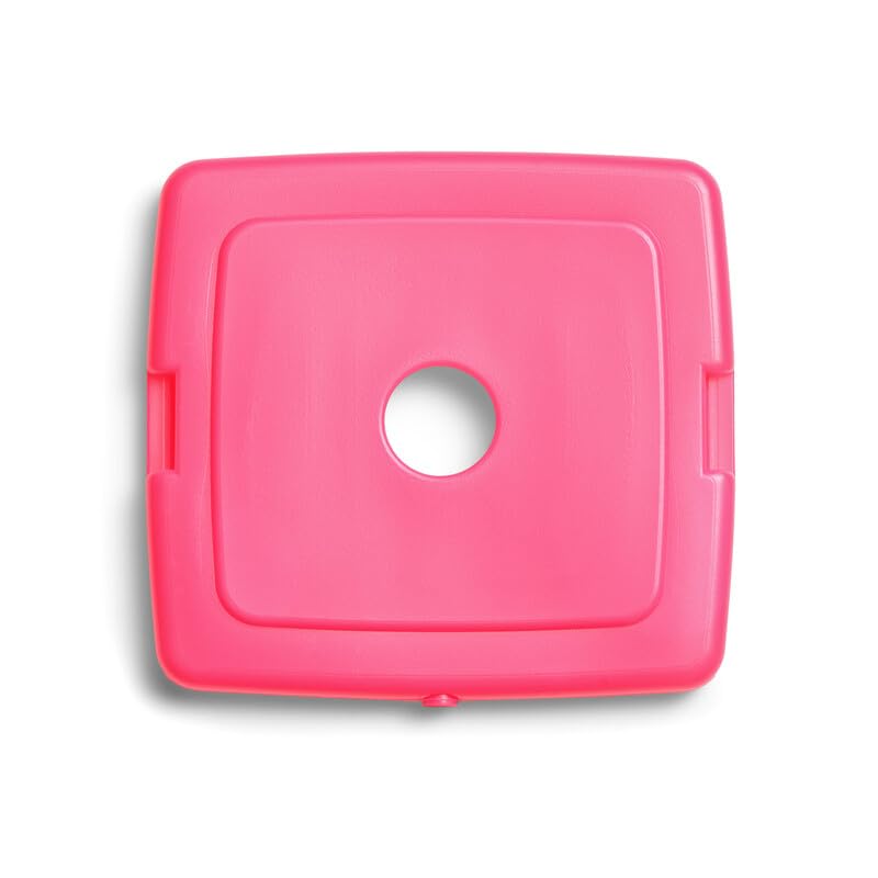 Cool Coolers by Fit + Fresh, Reusable & Long-Lasting Slim Ice Packs, Cold Packs for Cooler, Flat ice Packs for Lunch Bags. Cooler Accessories for Lunchboxes, Camping, Beach, Lunch, & Work, 12PK, Pink