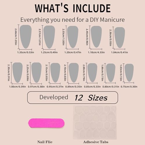 30Pcs Summer Press on Nails Almond Medium Fake Nails with 3D Flower Starfish Design Gold Bead Handmade Acrylic Nails French Tip Nails Artificial Nails Full Cover Glue on Nails for Women