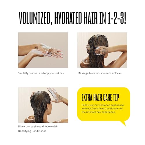 BABE ORIGINAL Locks Densifying Shampoo for Women and Men, Volumizing Shampoo Promotes Thickness and Prevents Hair Loss, for Fuller, Thicker Hair, Cruelty Free, 13.5 fl oz.