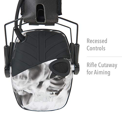 Howard Leight R-02531 by Honeywell Impact Sport Sound Amplification Electronic Shooting Earmuff, Smoke