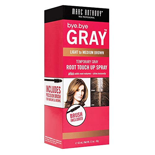 Marc Anthony Bye.bye. Gray Root Touch Up Spray (light To Medium Brown), 1.5 Ounce