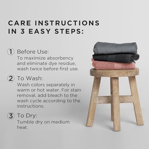 ColorSafe 100% Cotton Bleach Proof Salon Hair Towels for Hairstylists, Barbers, Spa, Gym in White, 16" by 29", 6 Count Absorbent Stain Resistant Towels for Drying Curly, Long, Wavy Hair