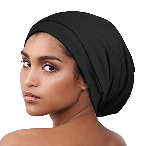 Alnorm Satin Cap for Curly Hair Sleeping Headwear for Women Long Hair