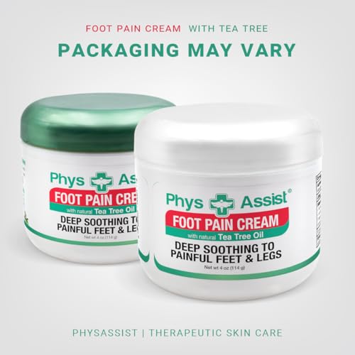 PhysAssist Soothing Foot Cream to Feet and Legs. 4 oz Jar