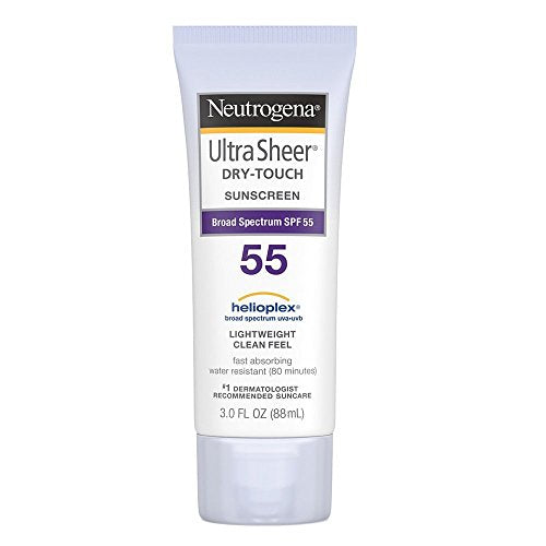 Neutrogena Ultra Sheer Dry-Touch Sunscreen SPF 55 3 oz (Pack of 3)