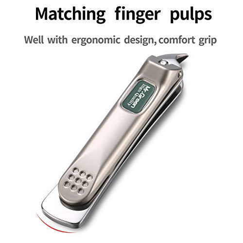 Nail Clippers, Cuticle Clipper, Medical Grade Stainless Steel, Sharp and Durable Nail Cutter for Men and Women (M-1110plus)