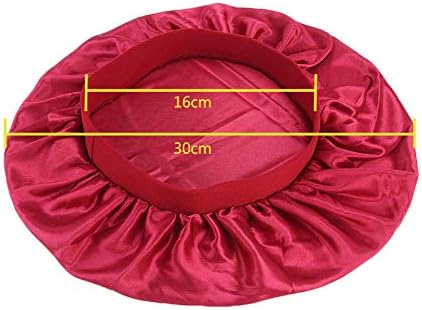 beauty YFJH Soft Satin Silk Salon Bonnet Night Sleeping Wide Band Hat Hair Loss Cap for Women