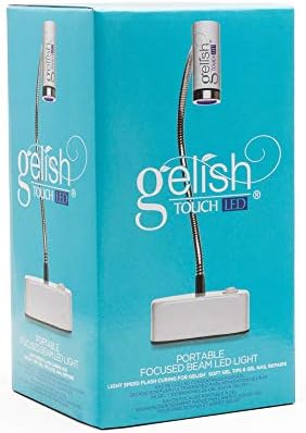 Gelish Touch LED Light – Portable, Rechargeable UV/LED Lamp, Touch Activated, 30-Second Curing for Faster Gel Nail Applications.