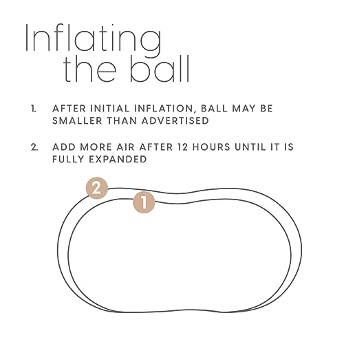 Milliard Peanut Ball Physio Roll for Exercise, Therapy, Labor, Birthing and Dog Training