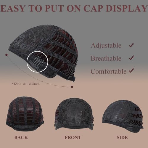 Black Wig with Bangs Wig for Women 12in Short Bob Wavy Curly Wig Natural Black Hair Wigs Heat Resistant Hair Replacement Wigs(12'' Natural Black 1B)