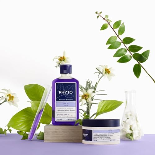 Phyto Purple No Yellow Shampoo - Colour Depositing Purple Shampoo, Anti Brass Toning Shampoo Neutralizes Yellow Tones and Enhances Shine|250 ml