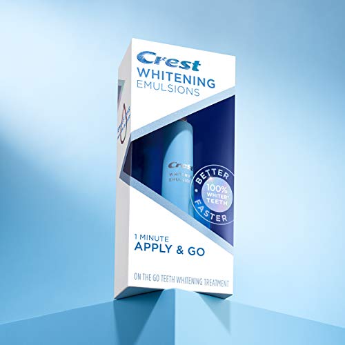 Crest Whitening Emulsions On-the-Go Leave-On Teeth Whitening Gel Pen, 0.35 Oz (10 G)