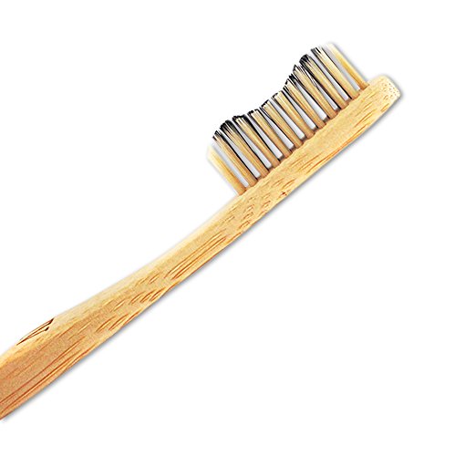 Bamboozled | Bamboo Toothbrush | Charcoal Infused BPA Free Medium Bristles | Organic & Sustainable | Biodegradable & Eco-Friendly | Set of 8 | The Natural Way to Whitening Your Teeth