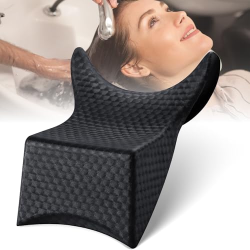 Shampoo Bowl Neck Rest, Salon Soft Silicon Neck Cushion Head Rest for Wash Basin, Professional Hair Spa Neck Support Shampoo Neckrest for Sink at Home Salon Barbershop Hair Washing Pillow