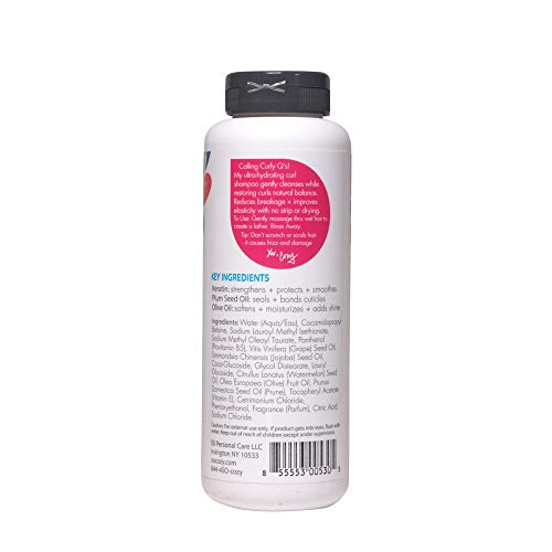 SoCozy Boing Curl Shampoo - Formulated to Reduce Breakage and Improve Elasticity for Fuss-Free Curls - Sweet-Crème Scent, 10.5 Fluid Ounces