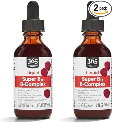 365 by Whole Foods Market, Vitamin B Complex Gly, 2 Fl Oz (Pack of 2)