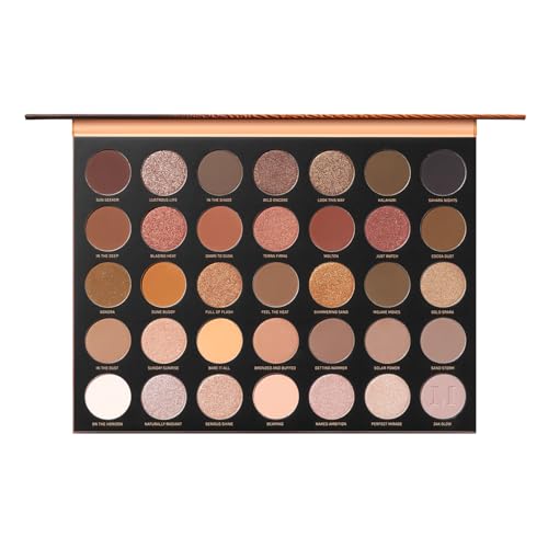 Morphe 35U Makeup Palette - Gilded Desert Artistry Palette with Deep Metallics, Shimmers & Matte Pressed Pigments - Made to Build, Blend & Layer for Everyday, Versatile Makeup Looks (1.98 oz)