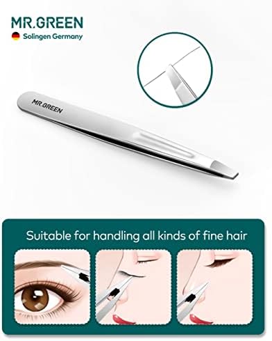 MR.GREEN Nail Clippers, Upgraded Anti-Splash Fingernail & Toenail Clippers Set with Nail File and Tweezers, Professional Practical Manicure Nail Care Kit with Exquisite Leather Case for Men& Women