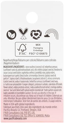 Pacifica Beauty Vegan Collagen Cuticle Balm, Bath and Body, Nail Care, Nail Repair for Dry Damaged Nails, Cuticle Cream, Cuticle Care, Nail Treatment, Skin Care, Body Care, 0.3 fl oz (1 Count)