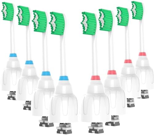Replacement Heads Compatible with Phillips Sonicare E Series Toothbrush, Brush Head Refill Heads for Essence HX7022 HX7023 HX5610, 8 Pack