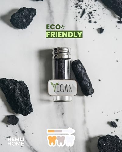 Bamboo Charcoal Dental Floss Refills, Bambo Woven Fibres, 5 x 33 Yards, Organic Refillable Dental Floss, Natural Floss, Eco-Friendly Floss. Plant-Based Candelilla Wax Floss with Natural Mint Flavoring