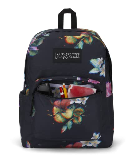 JanSport SuperBreak Backpack - Durable, Lightweight Premium Backpack - Floral Glitch