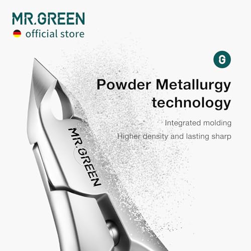MR.GREEN Cuticle Nippers Innovate Cuticle Scissors Built-in Spring Clippers Trimmer Dead Skin Remover Manicure Beauty Tool (Cuticle Nipper)