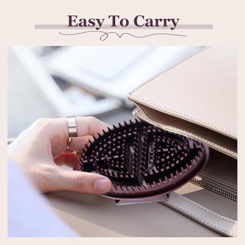 2pcs Meridian Brush Massage Brush, 2025 Upgraded Whole Body Relaxation Massage Comb Essential Oil Brushs, Household Waist Massager Muscle Massages Tool, Meridian Massages Brushs (Transparent)