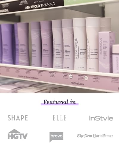 Keranique Keratin Amino Complex Color Boost Scalp Revitalizing Shampoo for Treated Hair, 8 oz - Sulfate, Paraben, Dye Free, Protects Cuticle, Prevents Fade, Moisturizing, Unisex