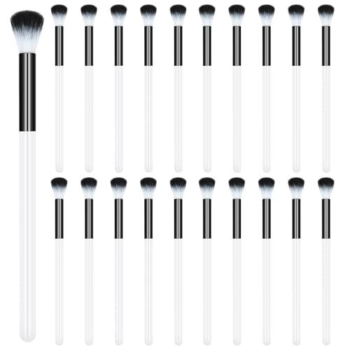 20 PCS Eyelash Cleaning Brush Set, Lash Bath and Shampoo Cleansing Brushes for Extension, Eyeshadow Brush Set, Bulk Black