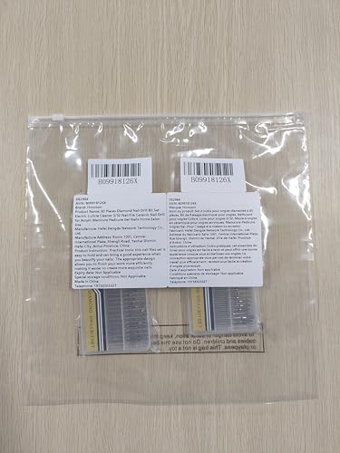 60 Pieces Diamond Nail Drill Bit Set Electric Cuticle Cleaner 3/32 Ceramic Nail Drill for Acrylic Manicure Pedicure Home Salon Use