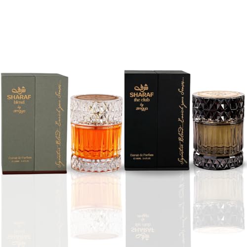 Sharaf Blend & Sharaf The Club - Extrait De Parfum Spray 100ML (3.4OZ), Long Lasting, Signature Blend - Enrich Your Senses.