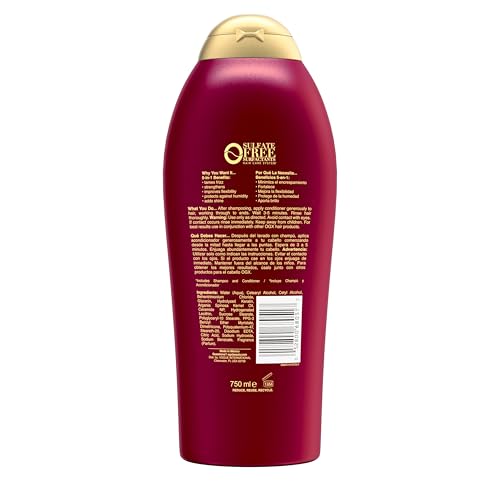 OGX Frizz-Free + Keratin Smoothing Oil Conditioner, 25.4 fl oz