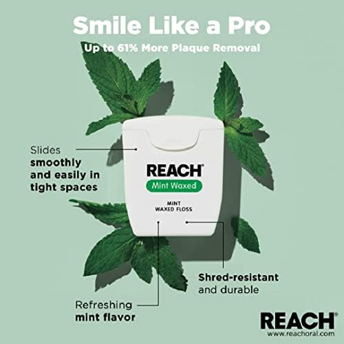 Reach Mint Waxed Dental Floss, 5 Count