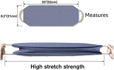 Evridwear Exfoliating Back Scrubber for Shower - Double-Sided Body Scrubber with Handles, Deep Clean, Massage & Exfoliate Back Washer for Men & Women, Invigorates Skin & Circulation