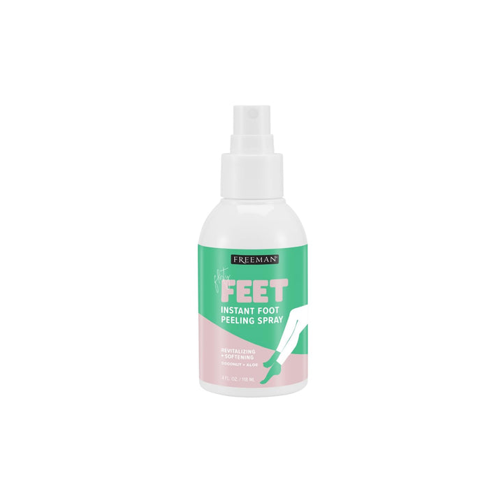 Freeman Flirty Feet Coconut & Aloe Foot Spray | Softening Exfoliating Peel | 4 fl. oz. (Pack of 2)